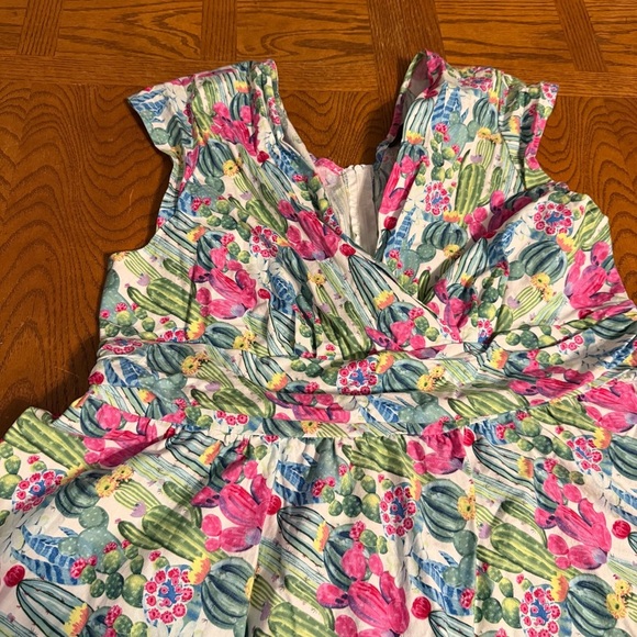 Retrolicious 50's Style Swing Dress in Multi-Color Cactus Print Sz 1X Pin-up - Picture 7 of 16